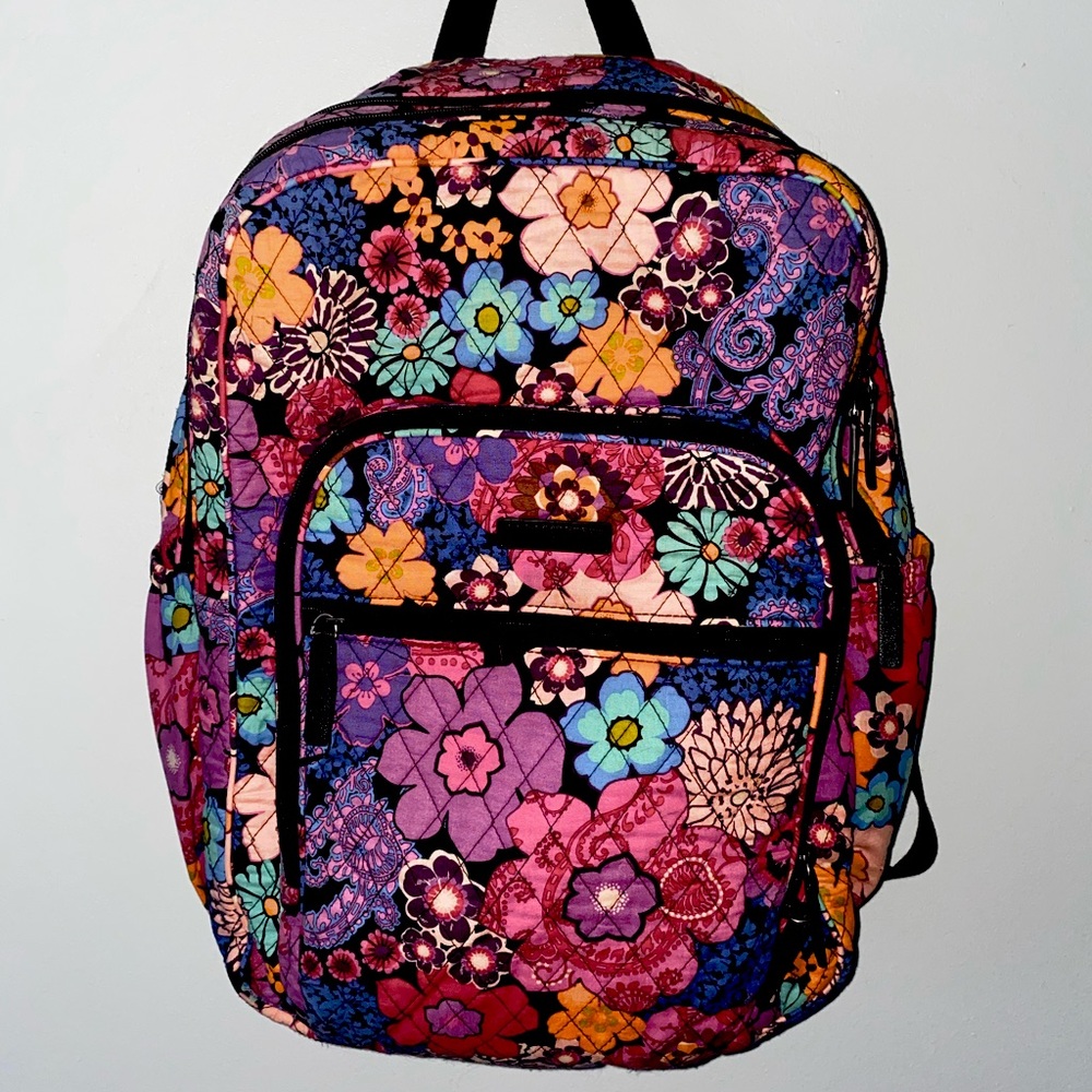 Vera Bradley floral XL Campus Backpack